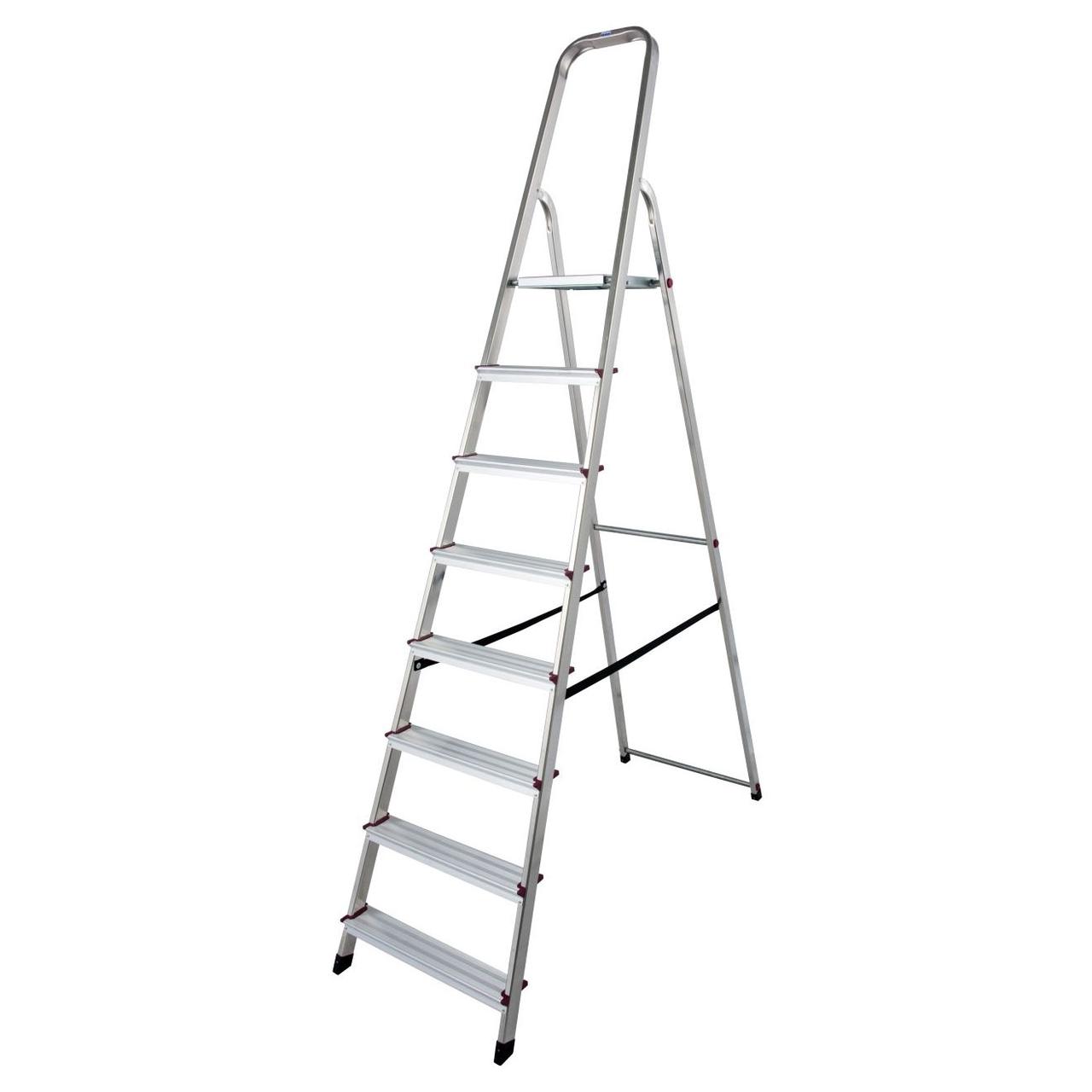 Стремянка алюминиевая KRAUSE CORDA 1х8 000767, фото 1