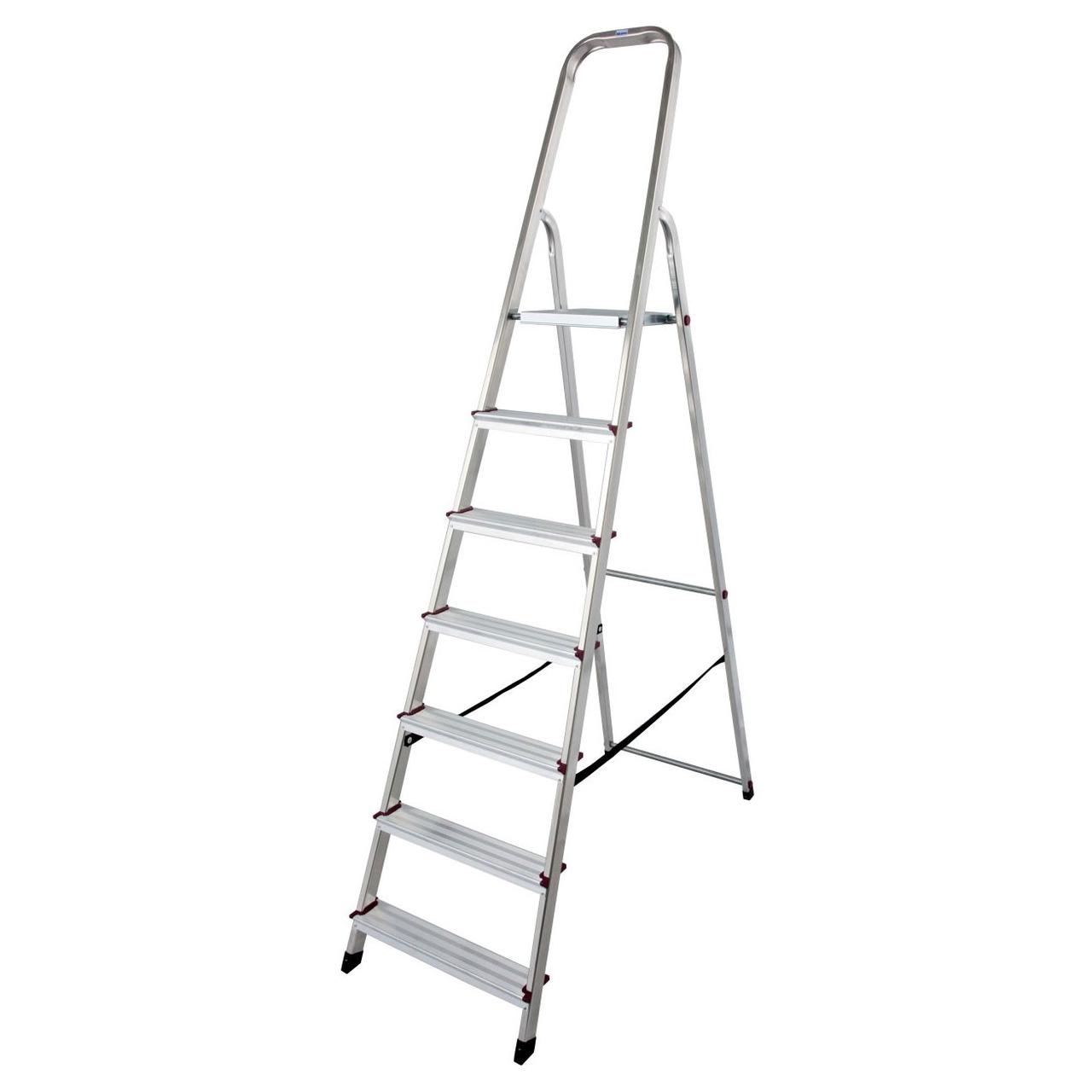 Стремянка алюминиевая KRAUSE CORDA 1х7 000743, фото 1