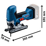 Аккумуляторная лобзиковая пила Bosch GST 185-LI SOLO 06015B2021, фото 2