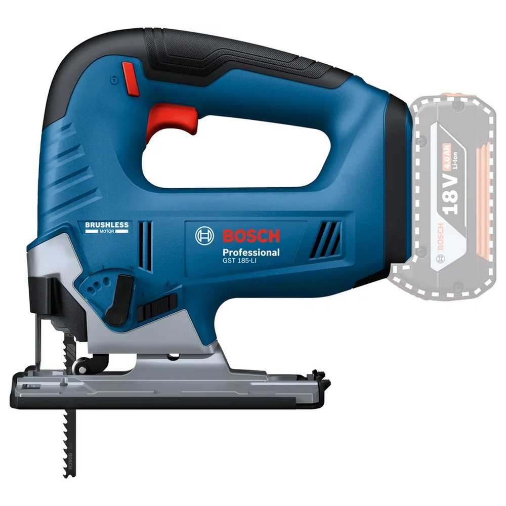 Аккумуляторная лобзиковая пила Bosch GST 185-LI SOLO 06015B3021, фото 1