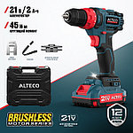 Бесщеточная аккумуляторная дрель-шуруповерт ALTECO CD 21-45 BL, фото 2
