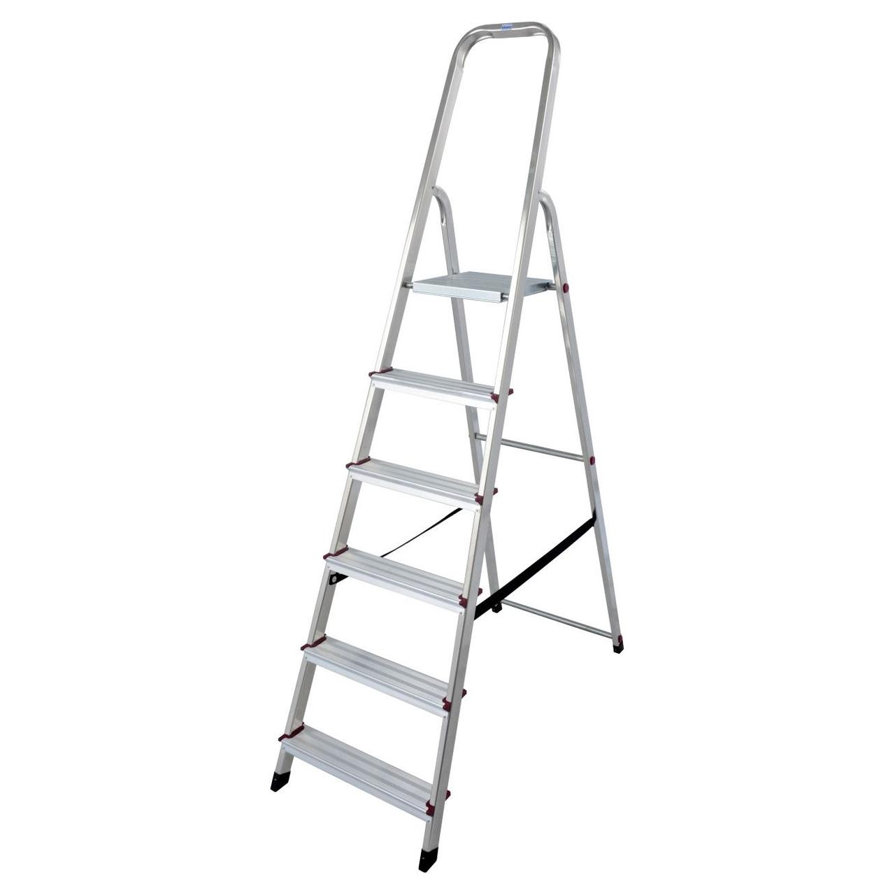 Стремянка алюминиевая KRAUSE CORDA 1х6 000736, фото 1