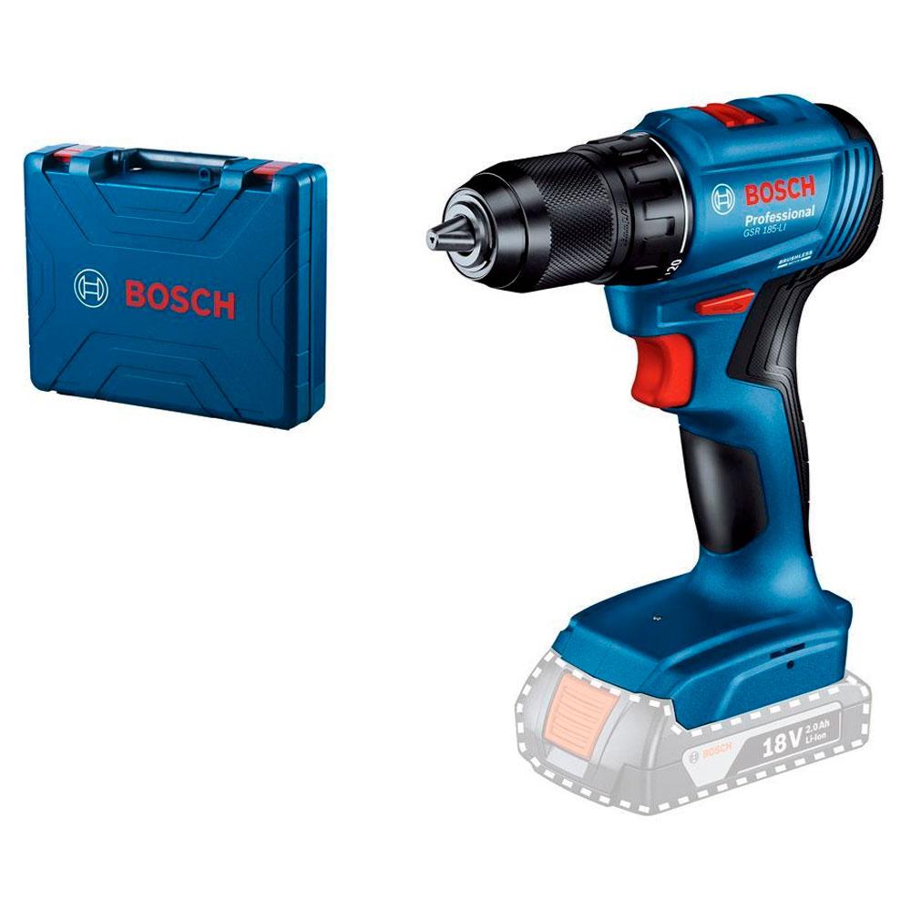 Дрель-шуруповёрт аккумуляторный Bosch GSR 185-LI Solo 06019K3003, фото 1
