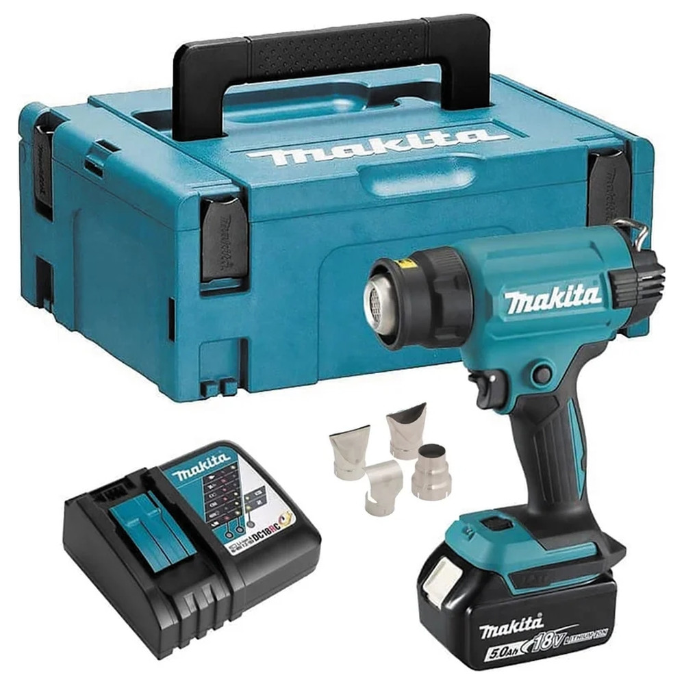 Аккумуляторный технический фен Makita DHG181RT1J, фото 1