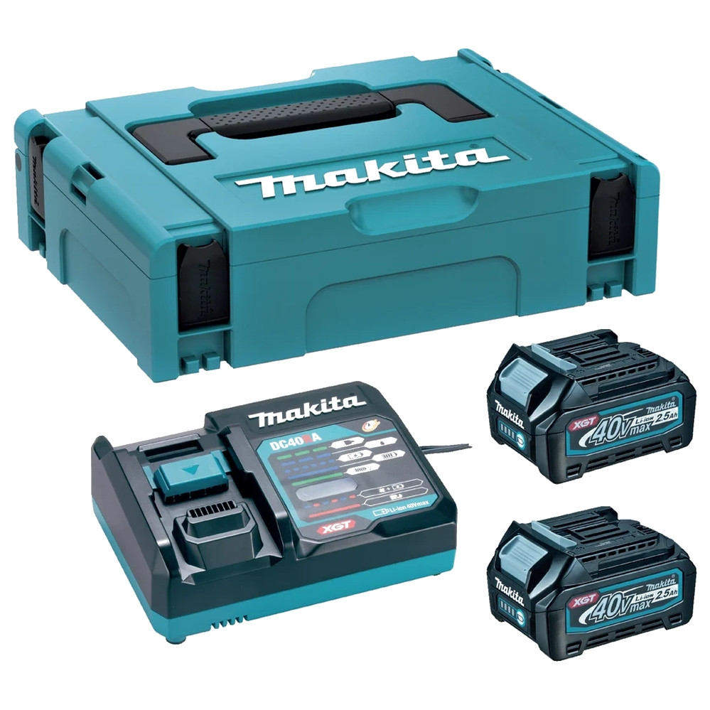 Набор Makita "PSK MKP1G001" XGT 2x2.5Ач + DC40RA + Makpac 1 191J83-2, фото 1
