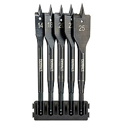 Набор перьевых сверл по дереву в кейсе DeWALT 14-25мм 5шт. DT70833-QZ