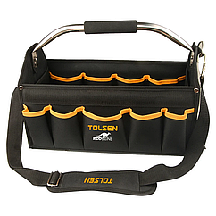 Сумка для инструментов TOLSEN 43см открытая 15 карманов 80112