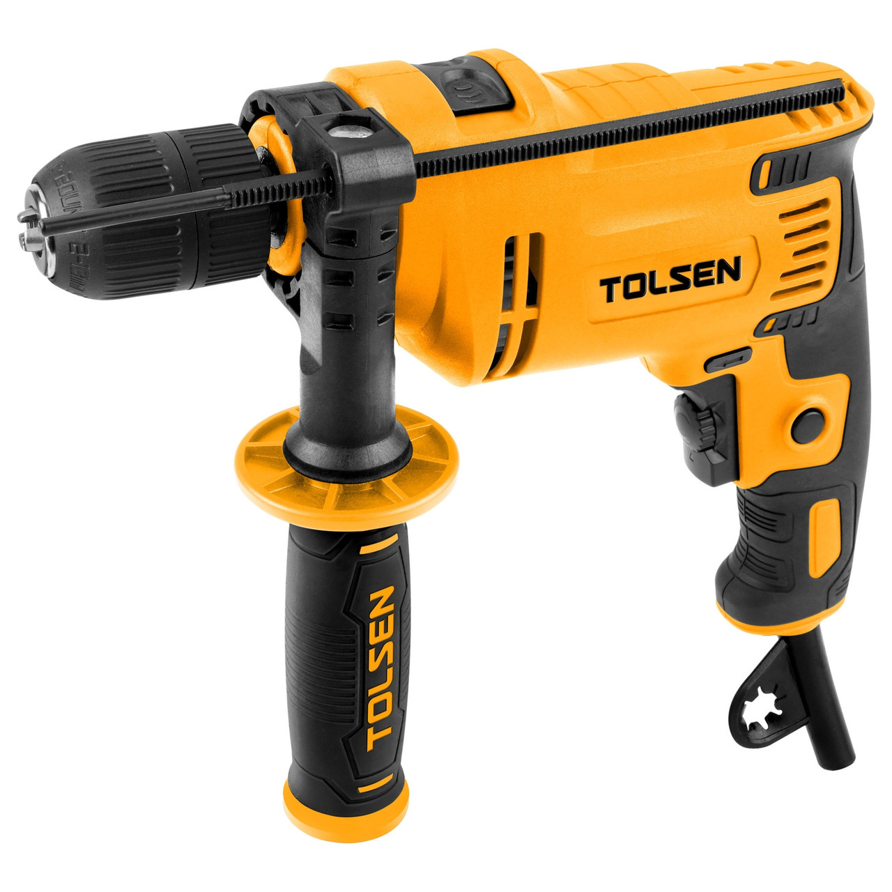 Дрель ударная TOLSEN "Industrial" быстрозажимной патрон 750Вт 79505A, фото 1