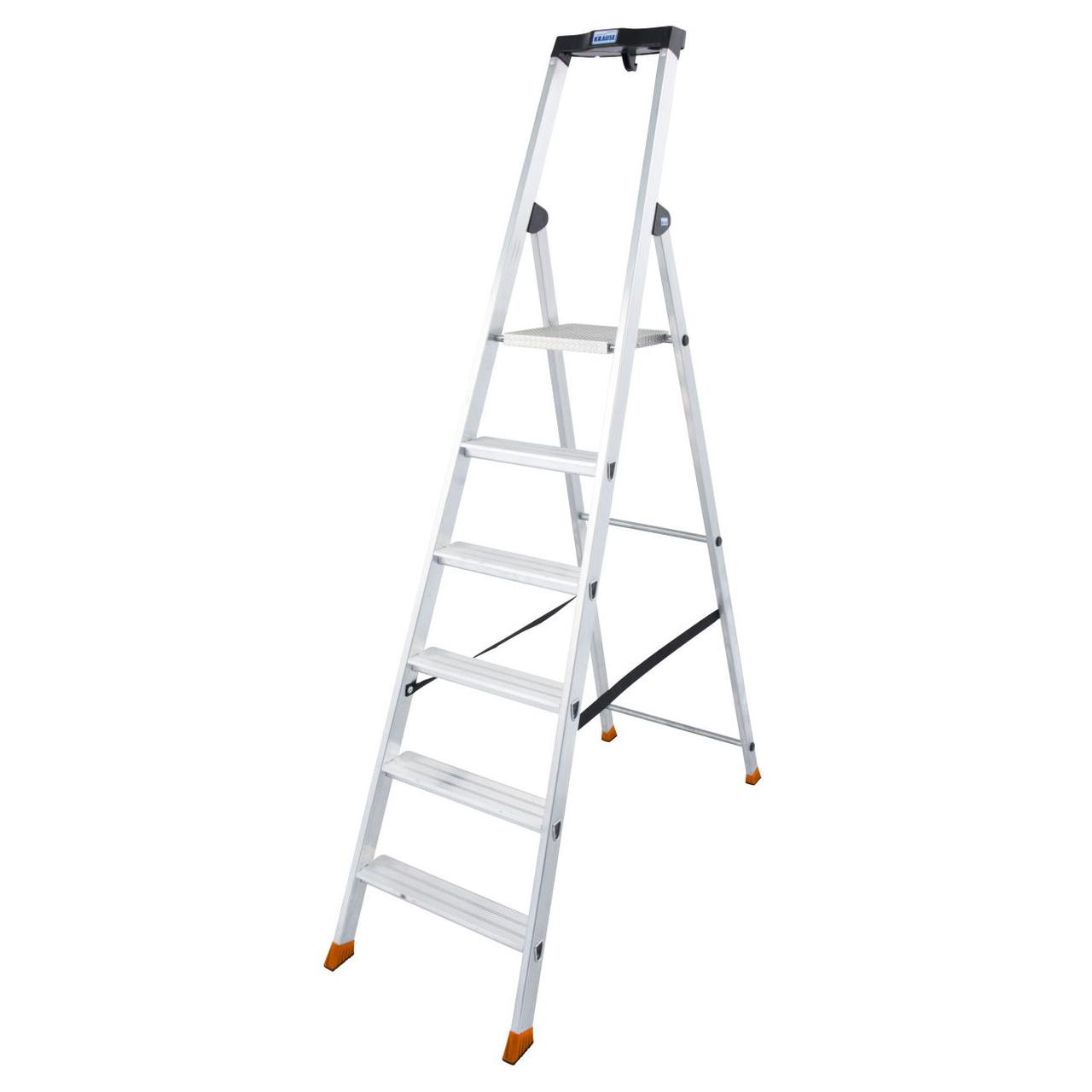 Стремянка алюминиевая KRAUSE "MONTO" Solido 1х6 126658, фото 1