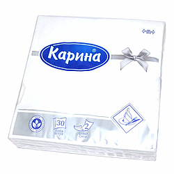 Салфетки "Карина"/33*33/белые/БУМ000124