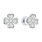 Серьги из серебра с эмалью SOKOLOV 94026074 серебро с родием, продевки, фото 2