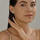 Серьги из серебра с бриллиантами SOKOLOV 87020108 серебро с родием,, фото 4