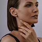 Серьги из серебра с фианитами SOKOLOV 94025994 серебро с родием, продевки, фото 4