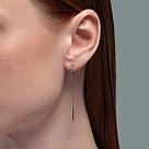 Серьги из серебра с фианитами SOKOLOV 94026437 серебро с родием, коллекц. SKLV, фото 3