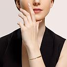 Браслет из золочёного серебра с алмазной гранью SOKOLOV 985140604 серебро с позолотой, бисмарк, фото 4