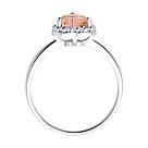 Кольцо из серебра с ситаллом и фианитами SOKOLOV 92014438 серебро с родием, фото 3