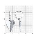 Серьги из серебра с фианитами SOKOLOV 94026446 серебро с родием коллекц. SKLV, фото 4