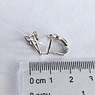 Серебряные детские серьги Фианит Эмаль Aquamarine 49790А.5 серебро с родием, фото 3