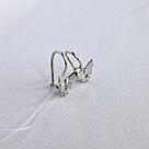 Серебряные детские серьги Фианит Aquamarine 48780А.5 серебро с родием коллекц. Happy, фото 2