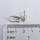 Серебряные детские серьги Фианит Aquamarine 48780А.5 серебро с родием коллекц. Happy, фото 3
