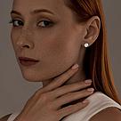 Серьги из серебра с фианитами SOKOLOV 94025228 серебро с родием,, фото 3