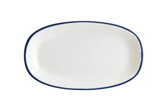 Блюдо овальное 240*140 мм. Линеа Синий, форма Гурмэ Bonna