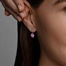 Серьги из серебра с эмалью Diamant 94-120-02167-1 серебро с родием, фото 6