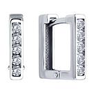 Серьги из серебра с фианитами SOKOLOV 94026822 серебро с родием коллекц. SKLV, фото 2