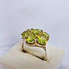 Серьги из серебра с фианитами Индия O989 вставка фианит вид цветок, с английским замком, фото 2