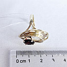 Серьги из серебра с фианитами Индия O984 вид капля, с английским замком, фото 3