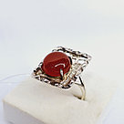 Серьги из серебра с фианитами Индия O987  вид  , с английским замком, фото 2