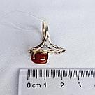 Серьги из серебра с фианитами Индия O987  вид  , с английским замком, фото 3