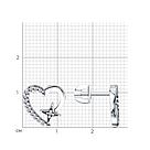 Серьги из серебра с фианитами SOKOLOV 94026863 серебро с родием коллекц. SKLV, фото 4