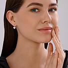 Серьги из серебра с фианитами и эмалью Diamant 94-120-02202-1 серебро с родием, фото 7