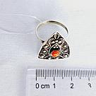 Серьги из серебра с фианитами Индия O927 , с английским замком, фото 3