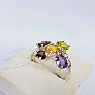 Серьги из серебра с фианитами Индия O833 , с английским замком, фото 2