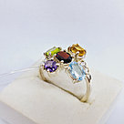 Серьги из серебра с фианитами Индия O835 , с английским замком, фото 2