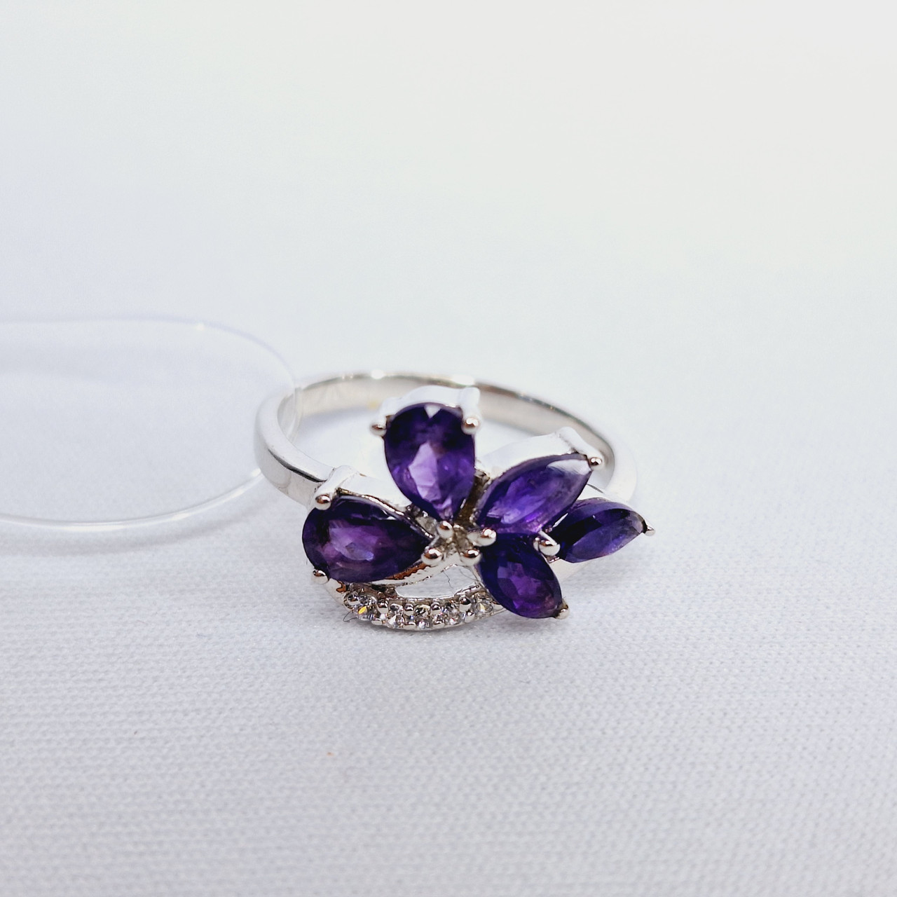 Серьги из серебра с фианитами Индия O555, фото 1