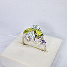 Серьги из серебра с фианитами Индия O559, фото 2