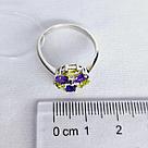 Серьги из серебра с фианитами Индия O582, фото 3