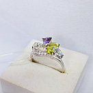 Серьги из серебра с фианитами Индия O662, фото 2