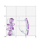 Серьги из серебра с аметистами SOKOLOV 92021803 серебро с родием, с английским замком, фото 4