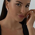 Серьги из золочёного серебра с эмалью с фианитами SOKOLOV 93020553 серебро с позолотой, с английским замком, фото 3