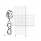 Подвеска - шарм бесконечность из серебра с фианитами SOKOLOV 94031901 серебро с родием коллекц. Formula. For, фото 2