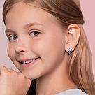 Серьги из золочёного серебра с эмалью SOKOLOV 94023129 серебро с родием, с английским замком, фото 2