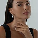 Серебряные серьги с горным хрусталём SOKOLOV 92020645 серебро с родием, с английским замком, фото 3