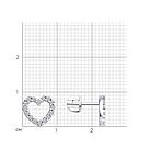 Серьги из серебра с фианитами Diamant 94-122-02257-1 серебро с родием коллекц. PRESENT, фото 5