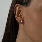 Серьги-пусеты из серебра с фианитами SOKOLOV 94021465 серебро с родием,, фото 2