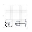 Серьги-пусеты клевер из серебра с бриллиантами SOKOLOV 87020007 серебро с родием,, фото 5