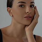 Серьги из серебра с фианитами SOKOLOV 94021479 серебро с родием, с английским замком, фото 3